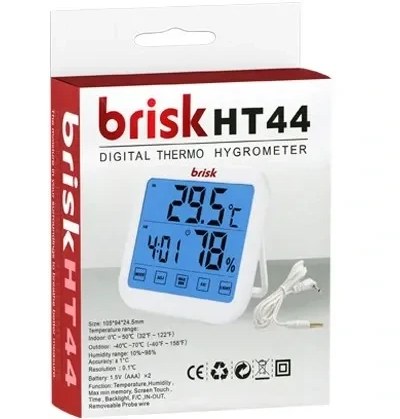 رطوبت سنج با سنسور بیرونی بریسک Brisk مدل HT-44